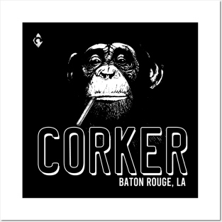 Corker - Smoking Ape Posters and Art
